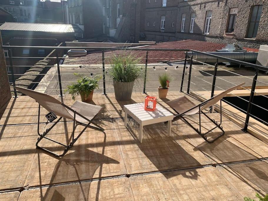Appartement Centre Ville Avec Terrasse Lille Dış mekan fotoğraf