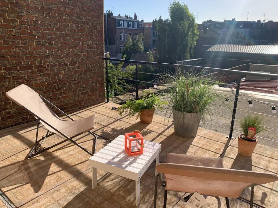 Appartement Centre Ville Avec Terrasse Lille Dış mekan fotoğraf